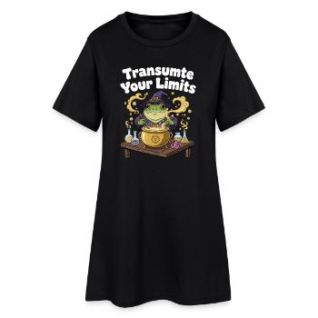 Transmuter Frontières – Sort de la Grenouille - Robe T-shirt Femme - noir - Devant