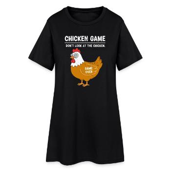 Un design drôle de poulet pour les fans de poulet - Robe T-shirt Femme - noir - Devant