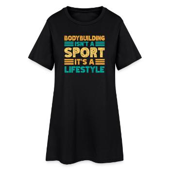 La motivation fitness : le bodybuilder n’est pas un sport - Robe T-shirt Femme - noir - Devant