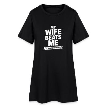 Winning Arguments Ribbon Tee - Women’s T-Shirt Dress - black - Front