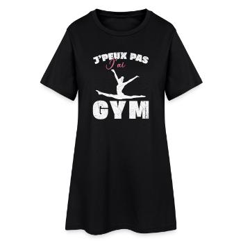 Gymnastique Cadeau Je Peux Pas J'ai Gym - Robe T-shirt Femme - noir - Devant