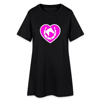 horses - Women’s T-Shirt Dress - black - Front