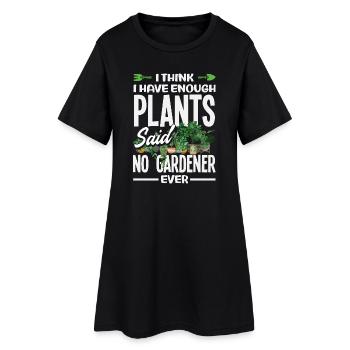 Cadeaux pour les jardins et les amoureux des plantes - Robe T-shirt Femme - noir - Devant