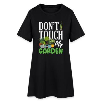 Cadeaux pour les jardins et les amoureux des plantes - Robe T-shirt Femme - noir - Devant