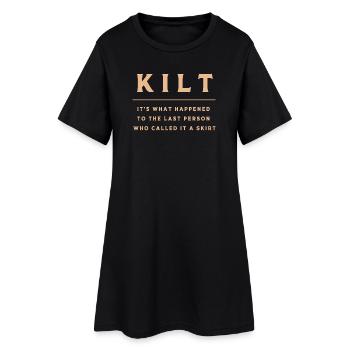 Kilt Scotland Scotland Jupe Tartan - Robe T-shirt Femme - noir - Devant