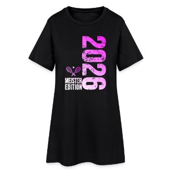 Tennis Master Edition 2026 rose - Robe T-shirt Femme - noir - Devant
