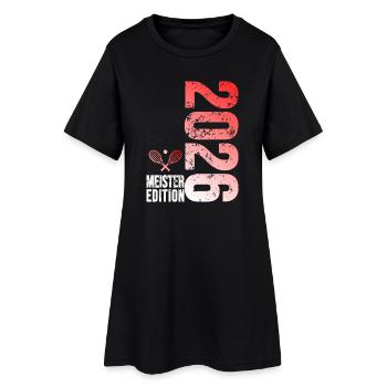Édition Tennis Master 2026 rouge blanc - Robe T-shirt Femme - noir - Devant