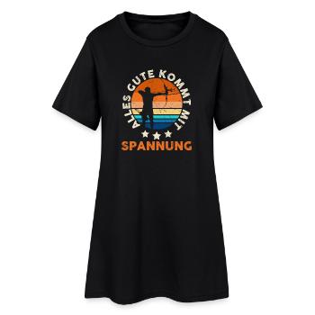 Tir à l’arc Tir à l’arc Tir à l’arc - Robe T-shirt Femme - noir - Devant