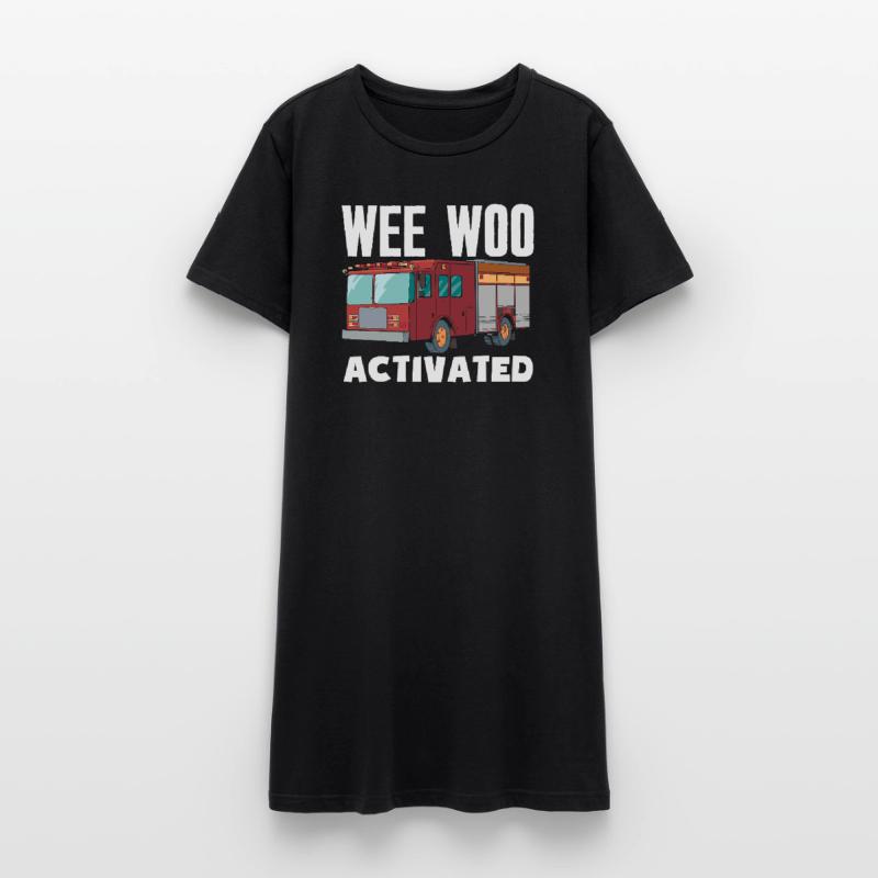 Wee Woo Squad Fire Tiny Firefighter Women’s T-Shirt Dress