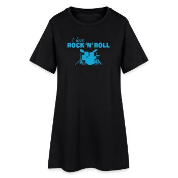 Rock and roll - Robe T-shirt Femme - noir - Devant