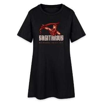 Sagitaire - Robe T-shirt Femme - noir - Devant