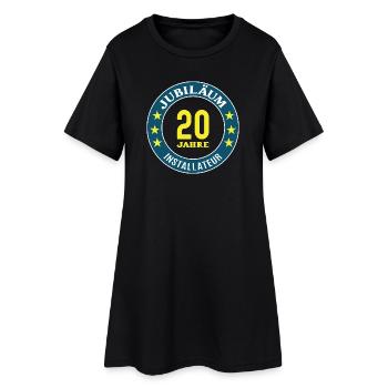 Anniversaire de l’installateur 20 ans - Robe T-shirt Femme - noir - Devant