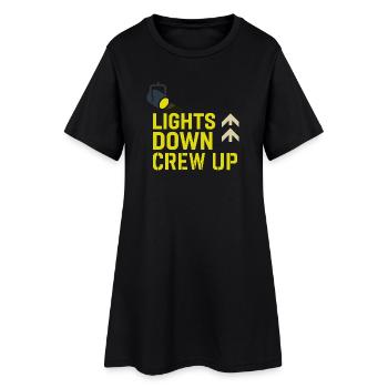 Theatre Technology Crew Stage Technician Sound - Women’s T-Shirt Dress - black - Front