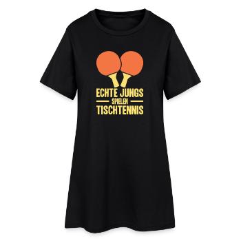 Joueurs de tennis de table offrent des tenues de tennis de table - Robe T-shirt Femme - noir - Devant