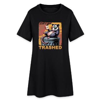 Drôle d’opossum - Robe T-shirt Femme - noir - Devant