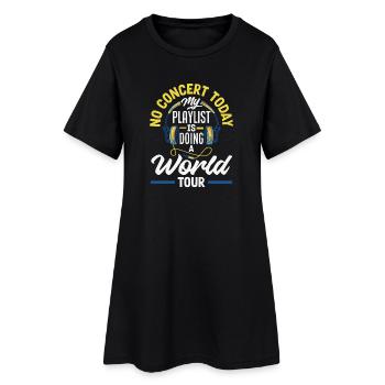Pas de concert aujourd’hui, musique triste - Robe T-shirt Femme - noir - Devant
