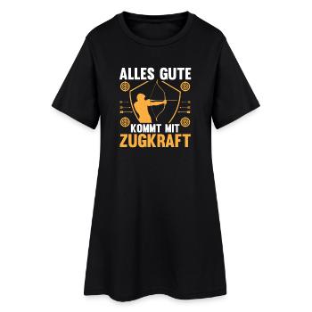 Tir à l’arc Tir à l’arc Tir à l’arc - Robe T-shirt Femme - noir - Devant