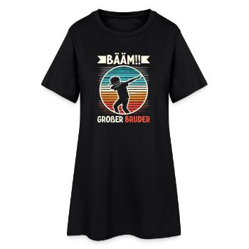 Bääm Grand Frère Dab Enfants Drôles Frères et Sœurs - Robe T-shirt Femme - noir - Devant