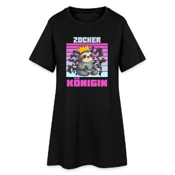 Chemise de jeu Gambler Queen - Robe T-shirt Femme - noir - Devant