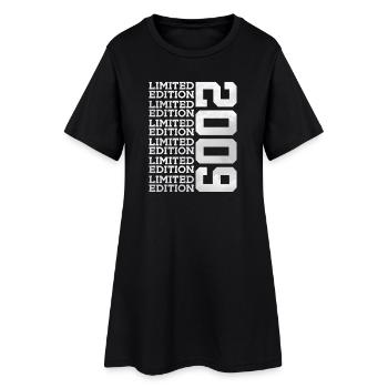 ÉDITION LIMITÉE 2009 17 ANS 17E ANNIVERSAIRE - Robe T-shirt Femme - noir - Devant
