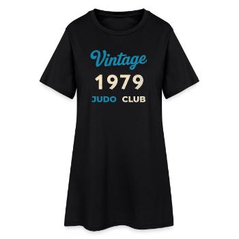 Cadeau vintage 1979 Retro Judo Club Année de naissance - Robe T-shirt Femme - noir - Devant