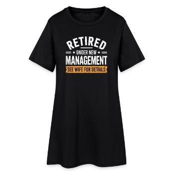 Retraite sous une nouvelle direction - Robe T-shirt Femme - noir - Devant