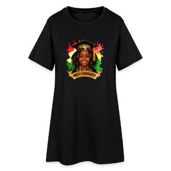 Future HBCU Graduate – Melanin Pride - Women’s T-Shirt Dress - black - Front