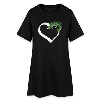 Cadeaux pour les jardins et les amoureux des plantes - Robe T-shirt Femme - noir - Devant