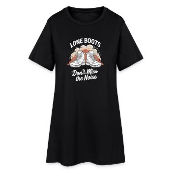 Frauen-solo-wanderer-empowerment-trail - Frauen T-Shirt-Kleid - Schwarz - Vorne