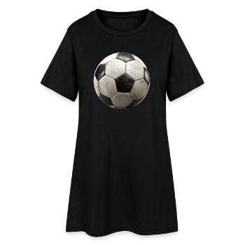 Football rétro vintage :) - Robe T-shirt Femme - noir - Devant