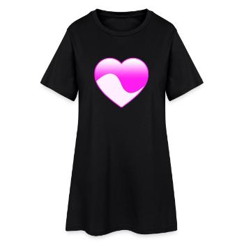 Amour - Robe T-shirt Femme - noir - Devant