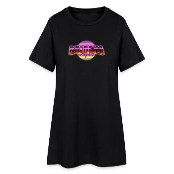 Nuits de Bologne - Robe T-shirt Femme - noir - Devant
