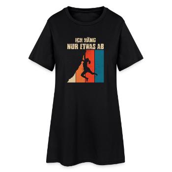 Bouldern Geschenke Klettern Kletterer Boulderer - Frauen T-Shirt-Kleid - Schwarz - Vorne