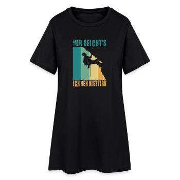 Bouldern Geschenke Klettern Kletterer Boulderer - Frauen T-Shirt-Kleid - Schwarz - Vorne