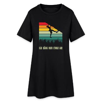 Bouldern Geschenke Klettern Kletterer Boulderer - Frauen T-Shirt-Kleid - Schwarz - Vorne