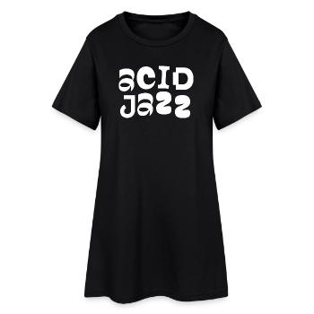 Typographie Gold Jazz Bold - Robe T-shirt Femme - noir - Devant