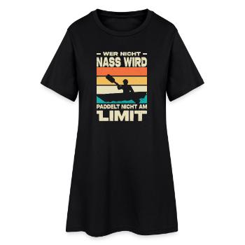 Kayakiste offre des tenues de kayak pour les sports nautiques - Robe T-shirt Femme - noir - Devant