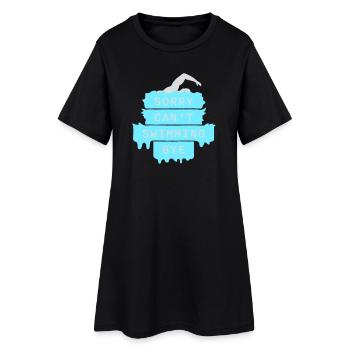 Désolé, je ne sais pas nager, au revoir nageur, excuse de l’humour - Robe T-shirt Femme - noir - Devant