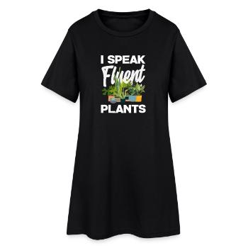 Cadeaux pour les jardins et les amoureux des plantes - Robe T-shirt Femme - noir - Devant