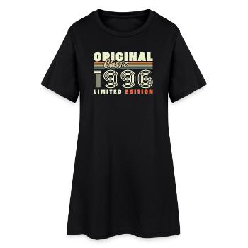 1996 Vintage Rétro Cadeau D'anniversaire - Robe T-shirt Femme - noir - Devant
