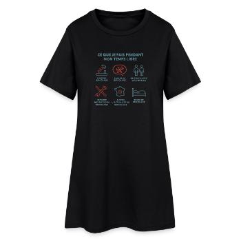 DIY and Free Time - Women’s T-Shirt Dress - black - Front