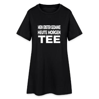 Thé - Robe T-shirt Femme - noir - Devant