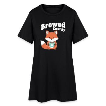 Kaffeefox : Énergie brassée - Robe T-shirt Femme - noir - Devant