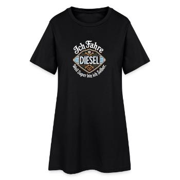 Je conduis diesel parce que je suis super moi-même - Robe T-shirt Femme - noir - Devant