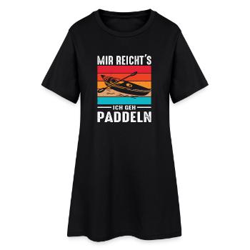 Kayakiste offre des tenues de kayak pour les sports nautiques - Robe T-shirt Femme - noir - Devant
