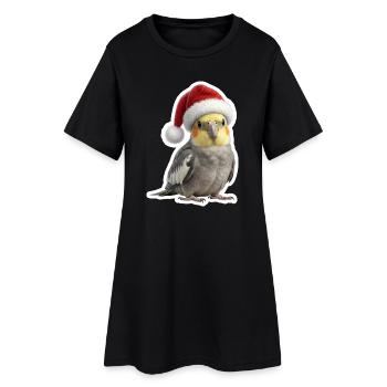 Happy calopsitte fête avec nous - Robe T-shirt Femme - noir - Devant