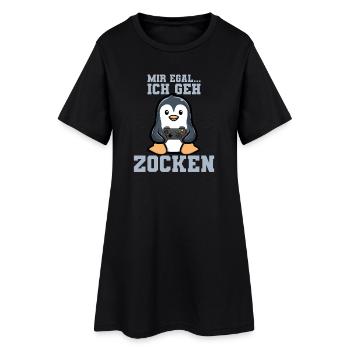 Je vais jouer - Robe T-shirt Femme - noir - Devant