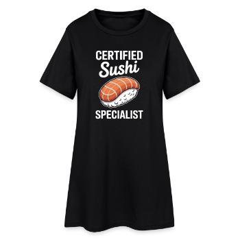 Sushi Dis Japonais Drôle de Cadeau de Sushi - Robe T-shirt Femme - noir - Devant
