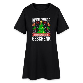 Noël du Père Noël - Robe T-shirt Femme - noir - Devant