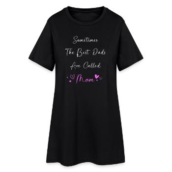 Single Mom Mom Single Single Mom Single - Women’s T-Shirt Dress - black - Front